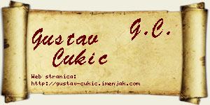 Gustav Cukić vizit kartica
